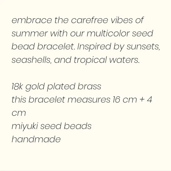 New Goldplated Beaded Bracelet Multicolor Bead Bracelet Colorful Bead Bracelet - Picture 4 of 4